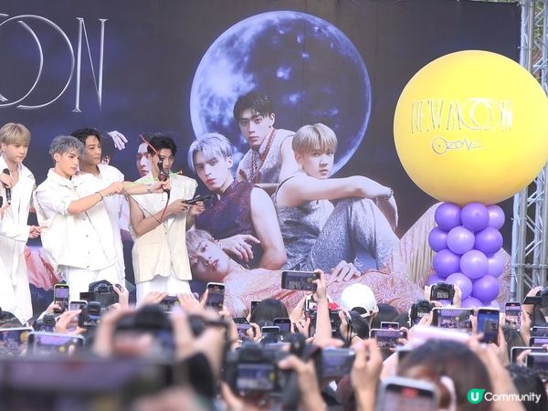 台灣超人氣男團Ozone簽唱會💜粉絲逼爆信義區🥰