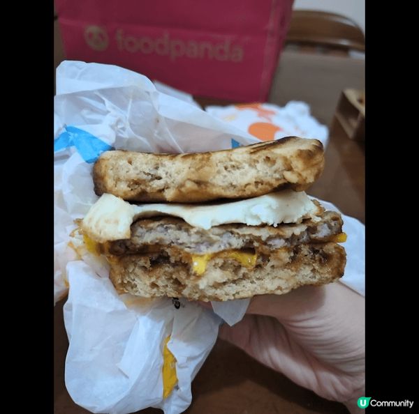 大熱香港麥當勞McGriddles開箱！楓糖班戟漢堡好香口，...