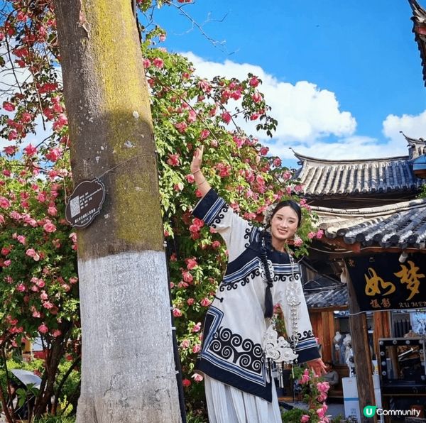 雲南麗江古城內有古色古香的風景, 我認為係打卡靚相.