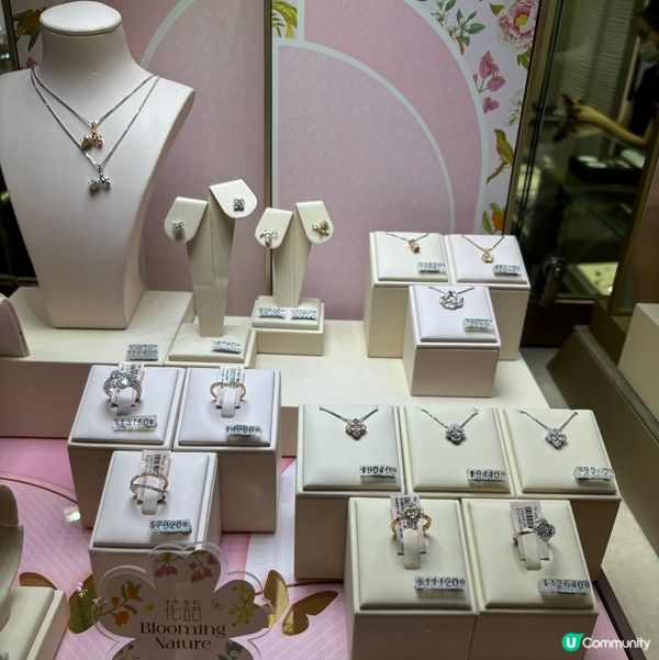 各款鑽石頸鏈及戒指