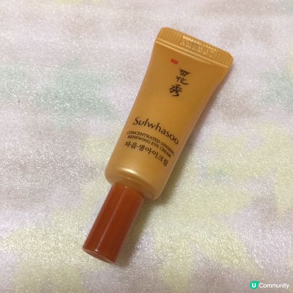 雪花秀眼霜易推開又夠滋潤可減眼紋