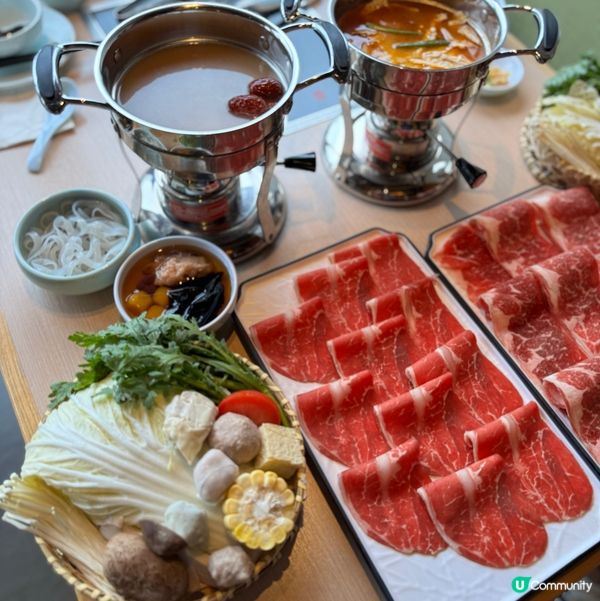 午市百幾靚牛一人鍋🍲湯底世一🥹