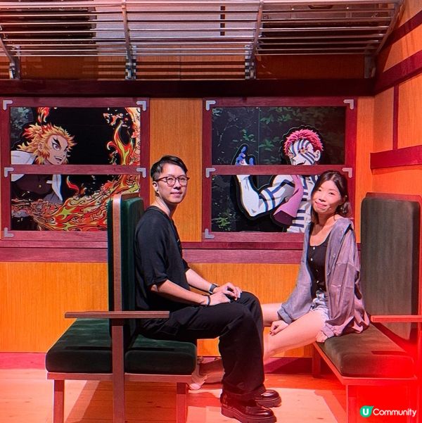 乘坐無限列車🚋 被炎柱大哥保護了🔥