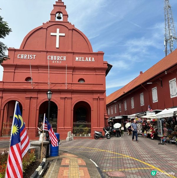 荷蘭紅屋打卡📸！感受馬六甲歷史文化🏛️！