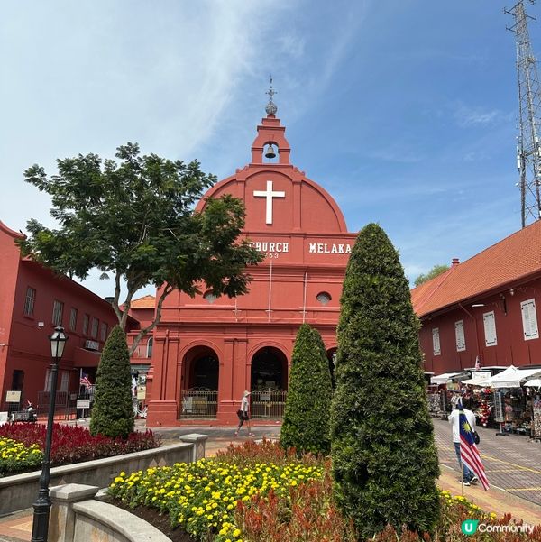 荷蘭紅屋打卡📸！感受馬六甲歷史文化🏛️！