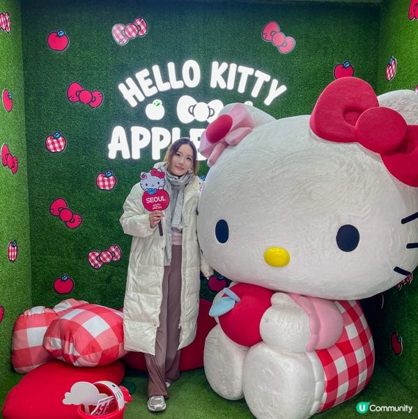 🍎紅白色Hello Kitty少女心爆發！🇰🇷💖