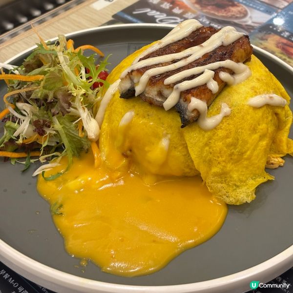 將軍澳「搵食工房」🏠🍚蛋包鰻魚飯😍😋