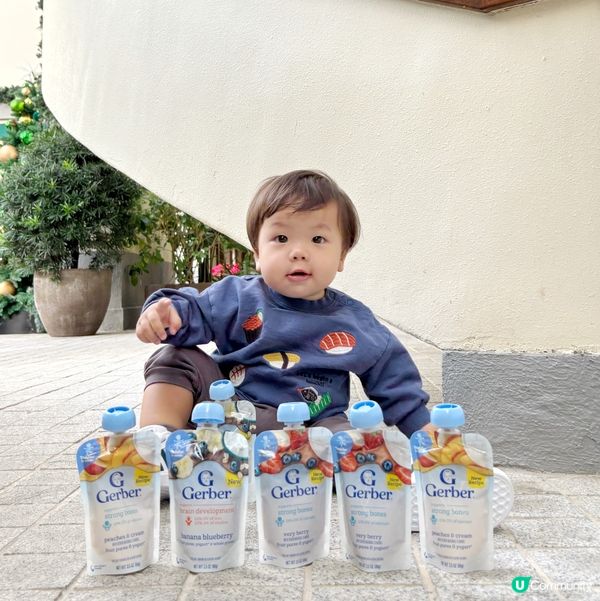 食到舔舔脷GERBER®️嘉寶果蓉Yogurt Pouch