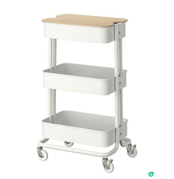 附蓋活動几，儲物又可以當活動茶几，可以移動。