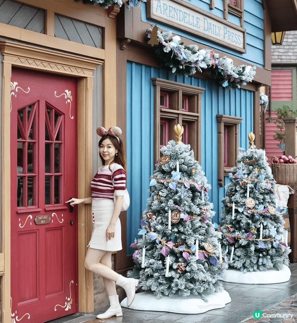 在香港迪士尼感受聖誕節氣氛,每個角落都拍到美照