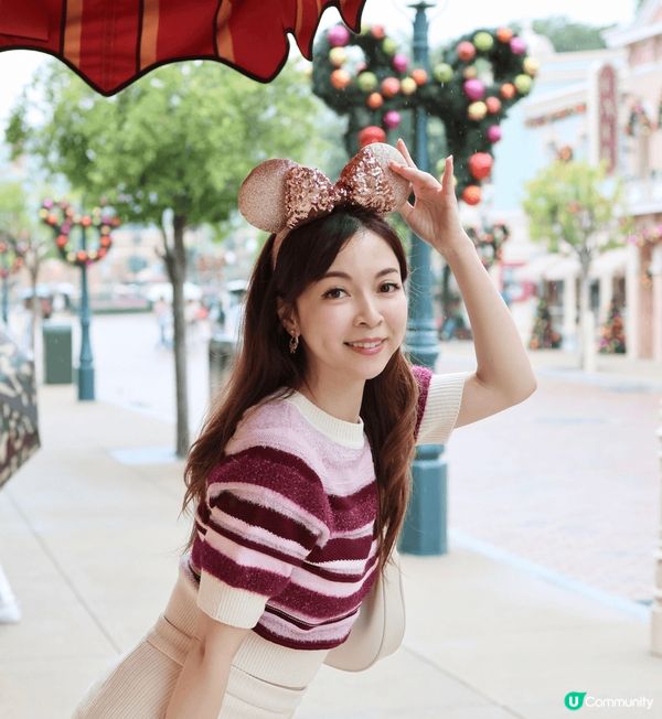 在香港迪士尼感受聖誕節氣氛,每個角落都拍到美照