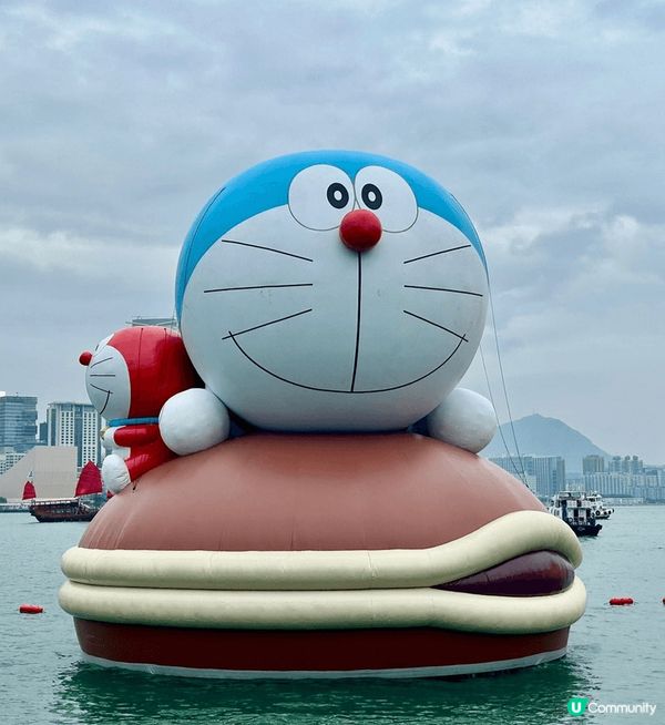 很懷念之前一連八日在维港海上大巡遊的4大熱門IP角色多啦A夢...