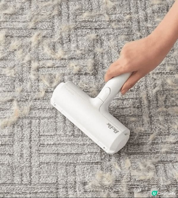 可水洗免耗材強力清潔滾輪除毛刷可以輕鬆快速地清除地毯上的毛髮...