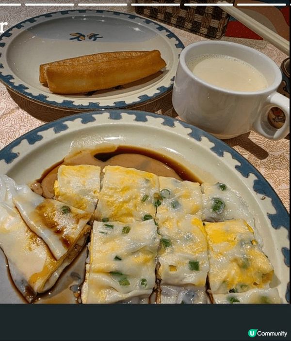 早上吃清淡粥品，有利腸胃，下午茶有點甜品，心情大好