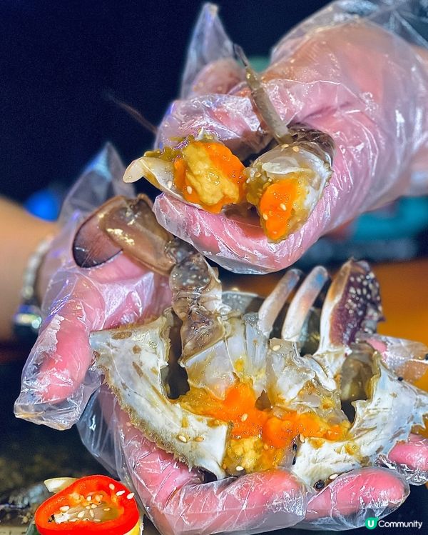 大癲🤩 任食爆膏醬油蟹🦀️