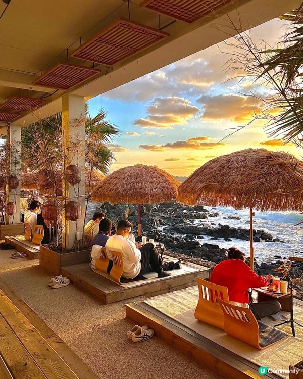 ## 濟州島落日咖啡☕️🌅  
## 人生必去打卡位📸