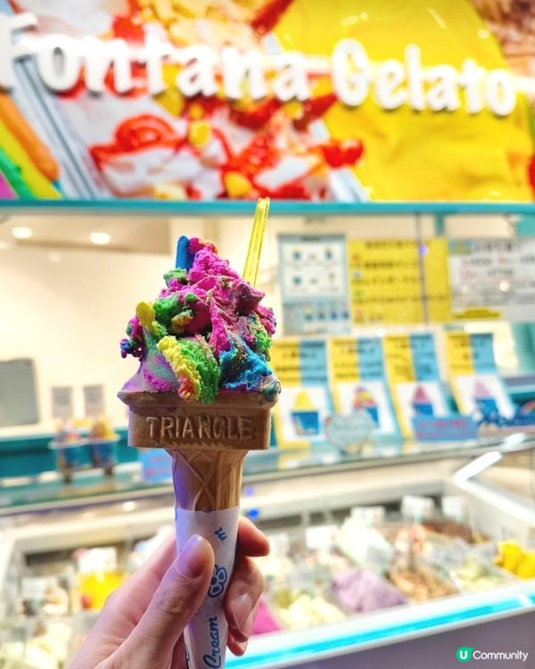 沖繩｜ 國際通人氣打卡彩虹牛奶gelato 🌈  