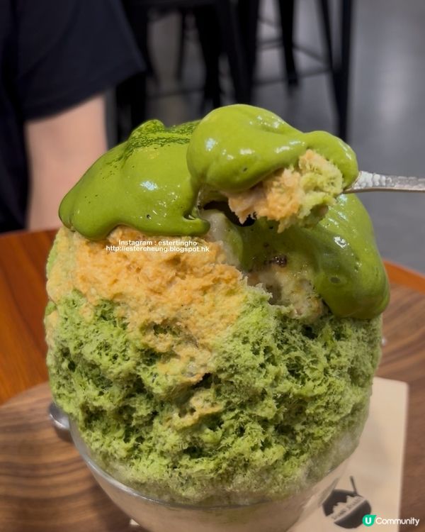 Shari Shari 抹茶黃豆粉刨冰