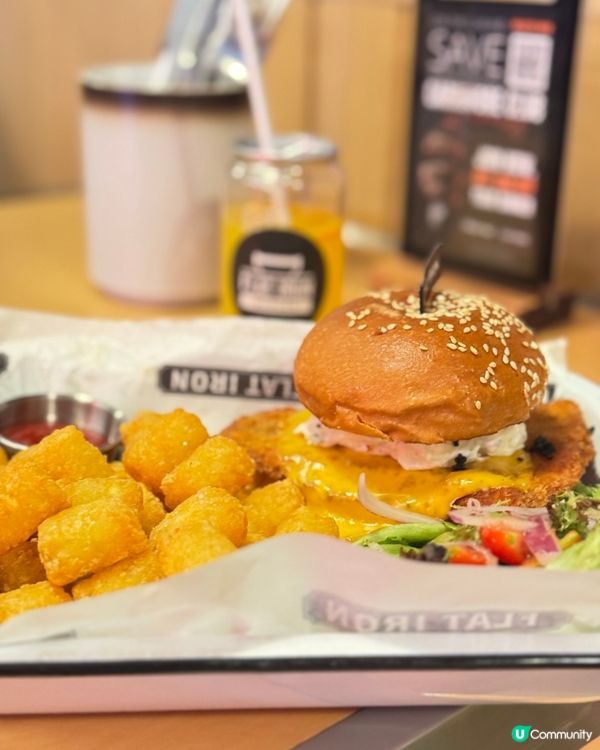 海港城Flat Iron Burger🍔🍟漢堡牛扒都好食😋