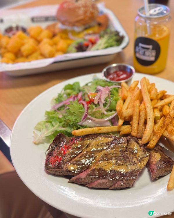 海港城Flat Iron Burger🍔🍟漢堡牛扒都好食😋