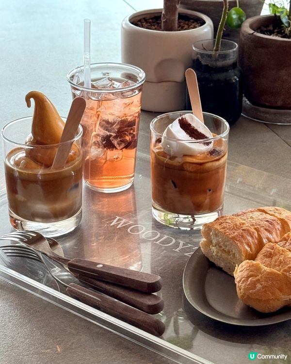 🇰🇷江南狎鷗亭🌿木系韓風咖啡廳☕️人氣拉花拿鐵+蜂蜜法包勁邪惡😈