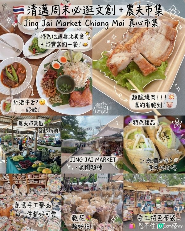 🇹🇭清邁周末必逛文創 + 農夫市集