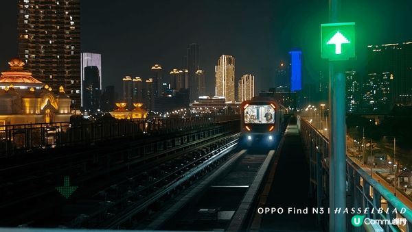 初試新開輕軌列車睇國寶，感受澳門的繁榮夜色