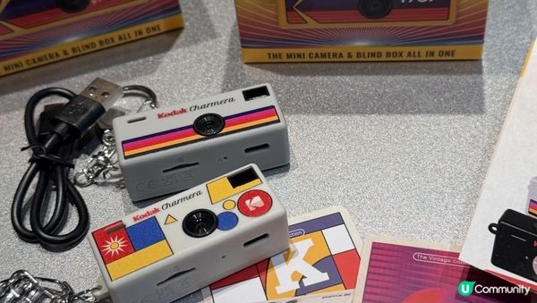 📦✨ Kodak Charmera 盲盒迷你相機開箱+實測！復古控必入！✨📸