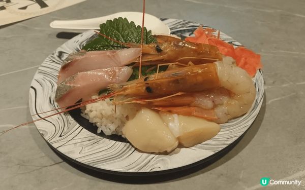 殿大喜屋尖沙咀分店食半自助餐，食刺身定食，任食小食及任飲，好...