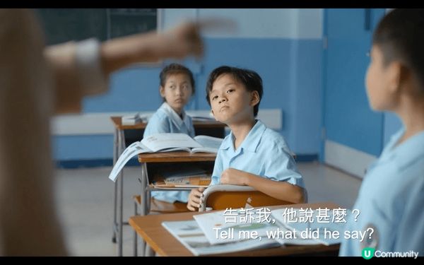 看我今天怎麼說，老師逼子信學口語，而子信堅持用手語，我覺得聾...