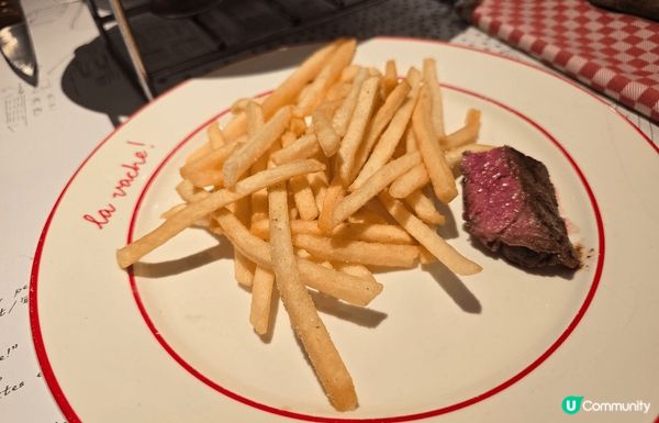 牛扒真係好正😋😋，五成熟剛剛好，