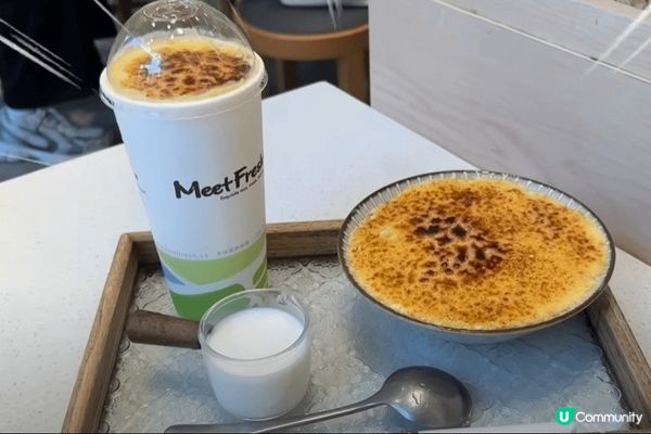 台北鮮芋仙的布蕾霜豆花融合台式豆花與西式布蕾，口感層次豐富，...