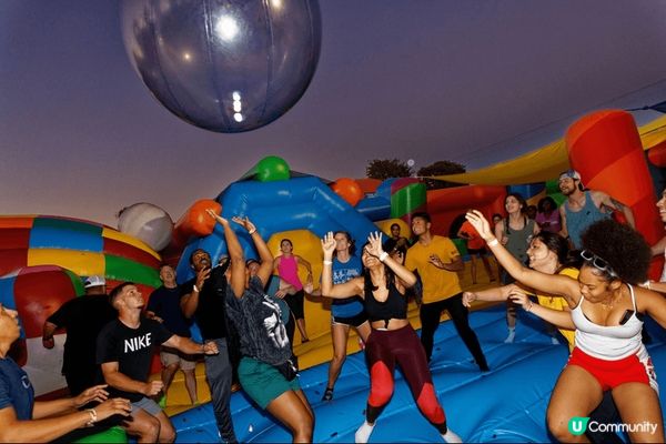 美國巡遊 The big bounce 好玩，有不同七彩繽紛...