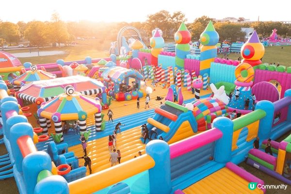 美國巡遊 The big bounce 好玩，有不同七彩繽紛...