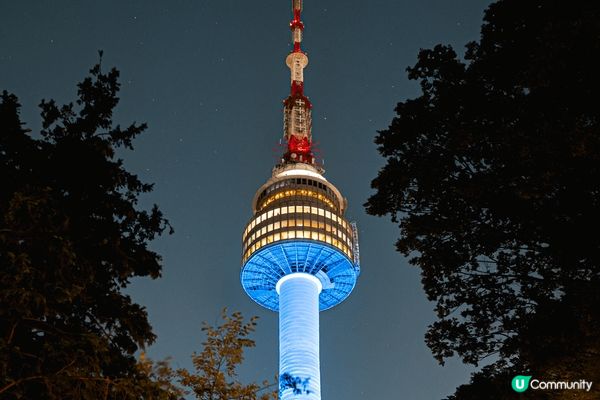 韓國首爾南山塔夜景景色超美又浪漫，適合情侶和一家大細到訪欣賞...