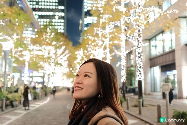 【#思思賢嘆世界】2024東京聖誕節必去1️⃣ 浪漫香檳金！丸の内聖誕燈飾 ✨