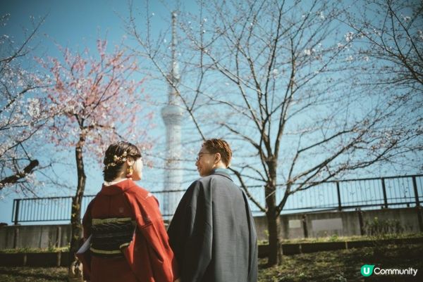 【#思思賢嘆世界】 日本和服婚攝👘東京秘景推介🇯🇵東京鐵塔 | 晴空塔 | 淺草寺