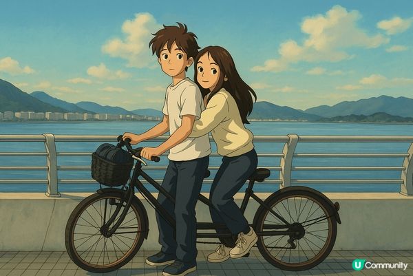 第一次去大水坑踩雙人單車🚴🏽‍♀️起步難d但都幾好玩💞因為唔...