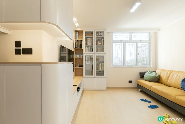 美孚400呎居屋全屋裝修，設計以簡潔及舒適為主，終於可享受一...