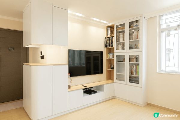 美孚400呎居屋全屋裝修，設計以簡潔及舒適為主，終於可享受一...