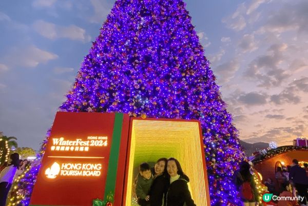 聖誕打卡最舒服梗係西九啦，啱曬一家大細、毛孩、長者同bb