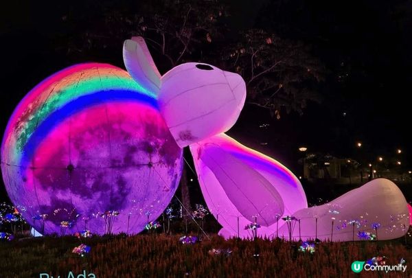 今年中秋節有白兔和星星月亮和天?，令到今年好美麗一個晚上