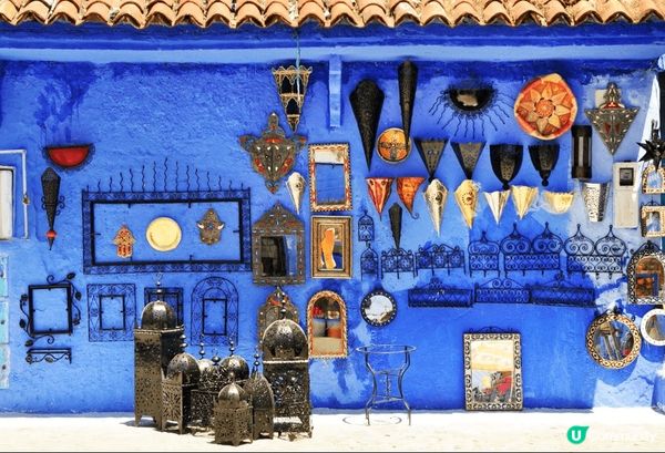 Chefchaouen是一個以藍色氛圍而聞名的小鎮 (藍色山...