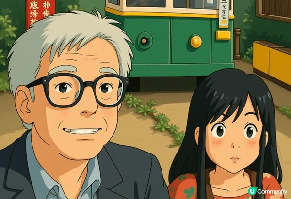 京都很美麗，大公園放置了一架舊電車，令人懷舊一番。