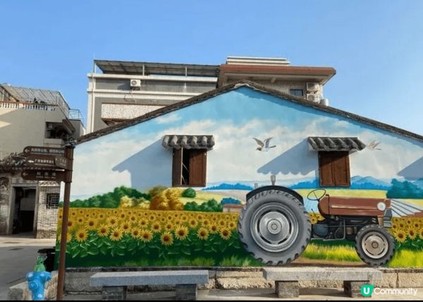 漫遊中山三鄉橋頭村，有稻田，有古廟，有祠堂，有精緻咖啡室.....