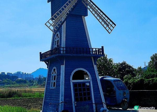 漫遊中山三鄉橋頭村，有稻田，有古廟，有祠堂，有精緻咖啡室.....