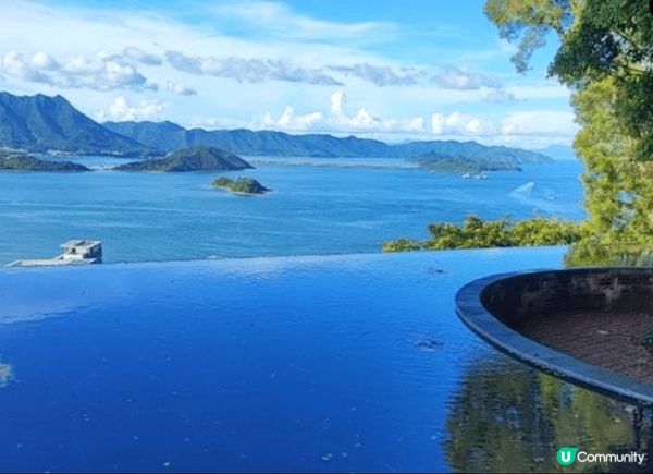 中文大學新亞書院的天空之鏡, 美得就像一幅圖畫, 配合美好的...