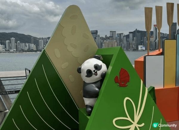 熊貓，熊貓，全部都係熊貓。 趁住天氣好拿拿林去星光大道影熊貓...