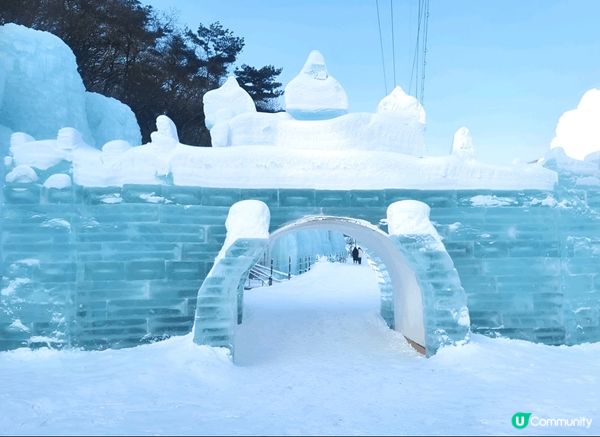 韓國超有代表性嘅冬季慶典 ~ 青陽七甲山噴泉冰柱節，場內不但...