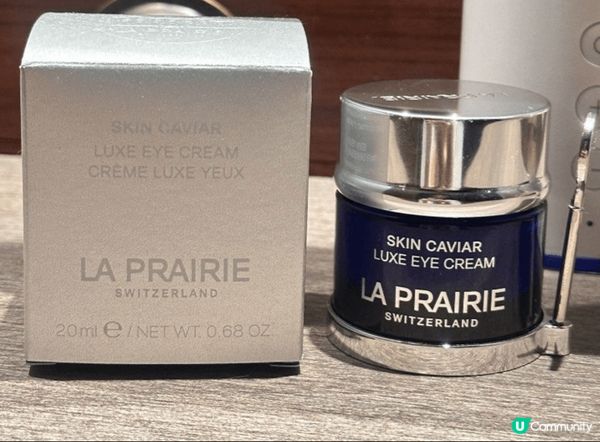 很喜歡這款高檔品牌的la prairie眼霜，能夠有效針對眼...